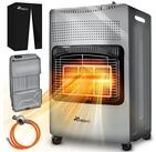 TRESKO Heizstrahler 4200 W Gasheizung + Abdeckung Gasheizer 3 Stufen Gasofen