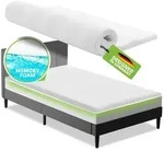 Juskys, Topper, 7 cm hoch, Memoryschaum, 160x200 cm, Memoryfoam, orthop&auml;disch,