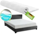 Juskys, Topper, 7 cm hoch, Memoryschaum, 180x200 cm, Memoryfoam, orthop&auml;disch,