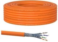 RedStar24 Cat.7 Netzwerkkabel Verlegekabel 1000 MHz S/FTP 15 m Rolle PIMF Orange