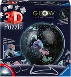 Ravensburger 3D-Puzzle Glow In The Dark - Sternenglobus, 190 Puzzleteile, Made...