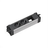 Bachmann STEP ALU 2xCEE7/3 1xCM GST18 Einbau-Tischsteckdosenleiste, 906.09528...