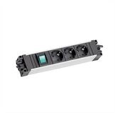 Bachmann STEP ALU 3xCEE7/3 Einbau-Tischsteckdosenleiste (Kabell&auml;nge 0 m), 1x