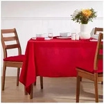 Homescapes Tischdecke Tischdecke rot &ndash; 137 x 178 cm, 100% Baumwolle (1-tlg)...
