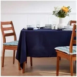 Homescapes Tischdecke Tischdecke dunkelblau &ndash; 137 x 228 cm, 100% Baumwolle...