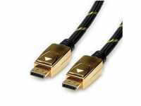 ROLINE GOLD DisplayPort Kabel, DP ST - ST Audio- & Video-Kabel, DisplayPort...