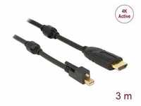 Delock Kabel mini DisplayPort 1.2 Stecker mit Schraube > HDMI... HDMI-Kabel,...