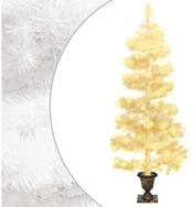 vidaXL K&uuml;nstlicher Weihnachtsbaum vidaXL Spiral-Weihnachtsbaum mit Beleuchtung...