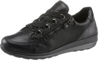 Sneaker ARA "OSAKA", Damen, Gr. 4 (37), grau (schwarz, anthrazit), Glattleder,