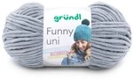Gr&uuml;ndl Funny Chenille Wolle uni einfarbig zum Stricken H&auml;keln, Chenillegarn