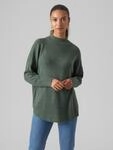 Strickpullover VERO MODA "VMPLAZA LS HIGHNECK LONG PULLOVER GA BOO", Damen, Gr. XS,