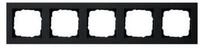 GIRA Abdeckplatte Gira Abdeckrahmen 5f. sw 021509