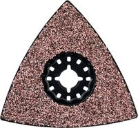 BOSCH Delta-Schleifplatte Bosch Carbide-RIFF Schleifteller AVZ 90 RT2, 90 mm,