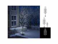 vidaXL Weihnachtsbaum 1200 LEDs Kaltweißes Licht Kirschblüten 400 cm (51275)