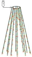 vidaXL Lichterschlauch Weihnachtsbaum-Lichternetz mit 400 LEDs Mehrfarbig 400 cm