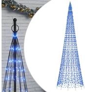 vidaXL K&uuml;nstlicher Weihnachtsbaum LED-Weihnachtsbaum 1534 LEDs Blau 500 cm