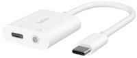 Belkin RockStar 3,5mm-Klinken-Audio- und USB-C-Ladeadapter Audio-Adapter USB...