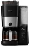 Philips Kaffeemaschine mit Mahlwerk HD7888/01 All-in-1 Brew, Papierfilter 1x4, mit Philips Kaffeemaschine mit Mahlwerk HD7888/01 All-in-1 Brew, Papierfilter 1x4, mit