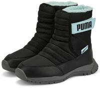 PUMA Winterstiefel Nieve (wasserabweisend/gef&uuml;ttert) schwarz/t&uuml;rkisblau Sneaker
