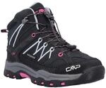 Wanderschuh CMP "KIDS RIGEL MID WP TREKKING SHOES", Jungen, Gr. 29, blau (titanio,