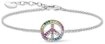 THOMAS SABO Charm-Armband Peace-Zeichen A2071-318-7-L19V
