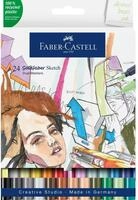 Faber-Castell K&uuml;nstlerstift Faber-Castell Sketch Marker - Goldfaber - 24er Etui
