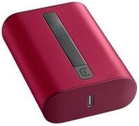 Cellularline THUNDER 10000 mAh Powerbank, 20W USB‑C PD + USB‑A, kompakt, Rot f&uuml;r