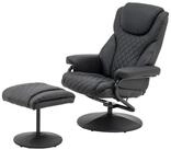 MCombo TV-Sessel Mcombo Relaxsessel mit Hocker 9022, 360&deg;drehbarer mit...