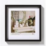 Walther Bilderrahmen EA444B Stockholm Holzrahmen 40x40cm schwarz
