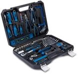 Scheppach Werkzeugset WZK120, (Set, 97-tlg., Werkzeuge mit gummiertem Griff), im