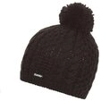Eisb&auml;r Strickm&uuml;tze (Pompon) Afra Damen - schwarz - 1 St&uuml;ck