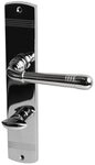 Alpertec T&uuml;rbeschlag Langschildgarnitur L17/A20 f&uuml;r Bad-WC-T&uuml;ren, inkl. WC-Riegel