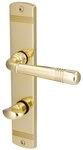 Alpertec Dr&uuml;ckergarnitur Alpertec WC-Langschildgarnitur Sale Messing gold