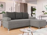 MIRJAN24 Schlafsofa Dover, mit Bettkasten und Schlaffunktion, Chromf&uuml;&szlig;e,
