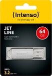 Intenso USB Stick 64GB Speicherstick Jet Line silber USB 3.2 USB-Stick