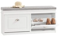 SoBuy Schuhbank FSR64, Schuhbank mit Sitzfl&auml;che, Schuhschrank schmal Schuhregal,