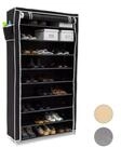 relaxdays Schuhschrank VALENTIN hoch schwarz