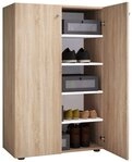 VCM Schuhschrank XL Holz Gro&szlig;er Schuhschrank Schuhkommode Lona 5