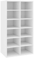 vidaXL Schuhregal, Schuhschrank Wei&szlig; 54x34x100,5 cm Holzwerkstoff