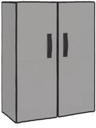 vidaXL Schuhschrank Schuhregal Grau 60x28x90 cm Stoff