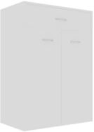 vidaXL Schuhschrank NA Schuhschrank Wei&szlig; 60x35x84 cm Spanplatte Schublade 2 T&uuml;ren 4