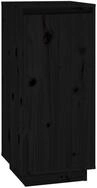 vidaXL Schuhschrank Schuhregal Schwarz 35x35x80 cm Massivholz Kiefer