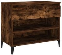 vidaXL Schuhregal, Schuhschrank R&auml;uchereiche 70x36x60 cm Holzwerkstoff