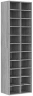 vidaXL Schuhregal, Schuhschrank Grau Sonoma 54x34x183 cm Holzwerkstoff