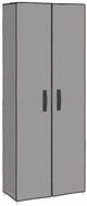 vidaXL Schuhschrank NA Schuhschrank Grau 60x30x166 cm Stoff