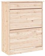vidaXL Schuhregal Schuhschrank ALTA 77x35x96 cm Massivholz Kiefer, 1-tlg.