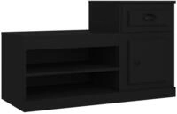 vidaXL Schuhschrank Schuhregal Schwarz 100x42x60 cm Holzwerkstoff