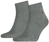 Tommy Hilfiger Kurzsocken TH MEN QUARTER (2 Paar) weicher, elastischer Rippenbund,