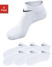 Nike Kurzsocken Cotton Lightweight No-Show 6P (Packung, 6-Paar, 6er-Pack) wei&szlig; 34-38