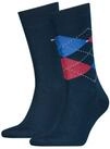 Tommy Hilfiger Socken TH MEN SOCK CHECK 2P (2-Paar, 2 Paar) mit klassischem